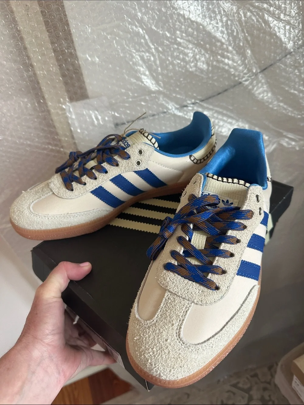 Adidas Wales Bonner x adidas Samba Nylon 'Wonder Clay Royal Blue' - Picture 6 of 9